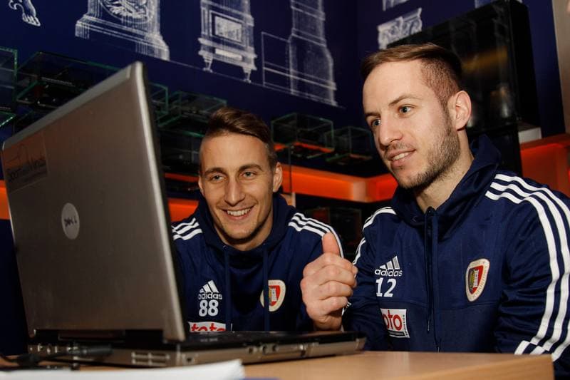 Football. Piast Gliwice. Testy programu Pilkarski Diament. 14.01.2016