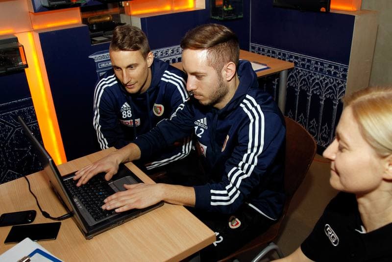 Football. Piast Gliwice. Testy programu Pilkarski Diament. 14.01.2016