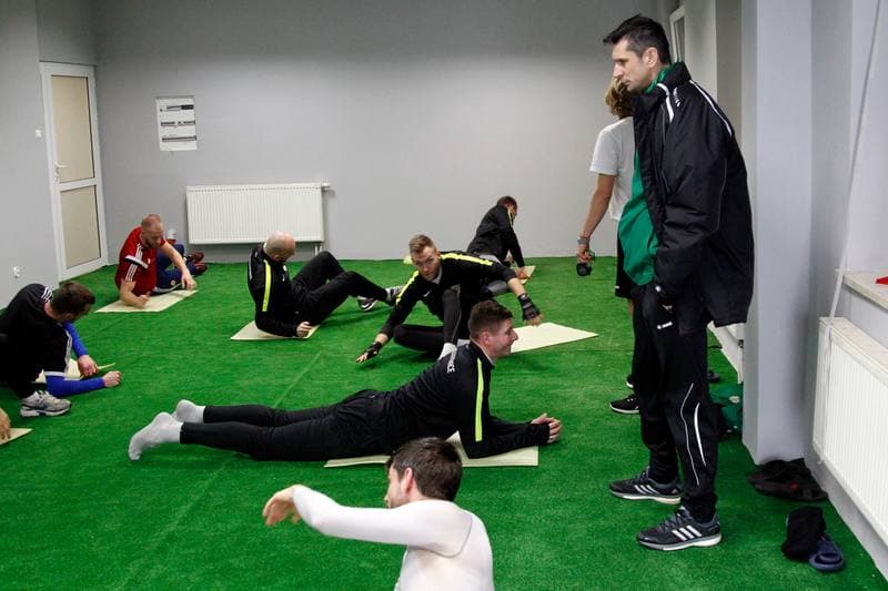 Football. Rozwoj Katowice. Training. 04.01.2017