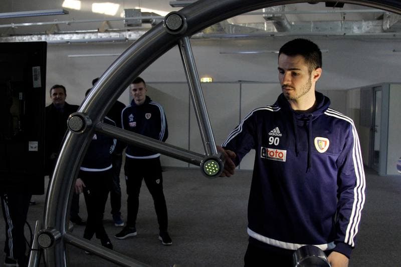 Football. Piast Gliwice. Testy programu Pilkarski Diament. 14.01.2016