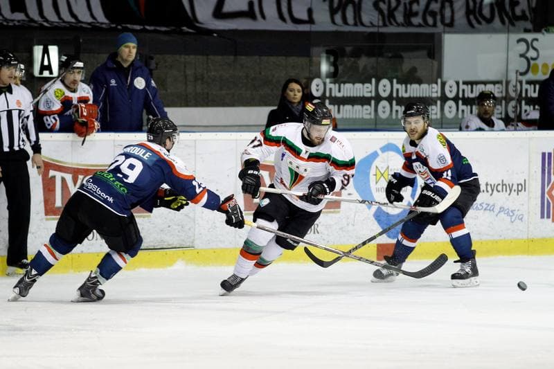 Ice Hockey. Polska Hokej Liga. GKS Tychy - Ciarko STS Sanok. 15.01.2016