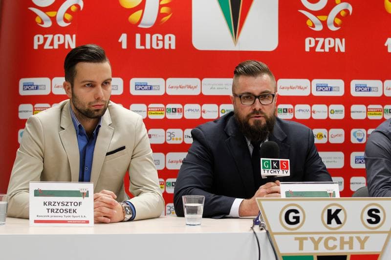 Football. GKS Tychy. Press Conference. 02.11.2016