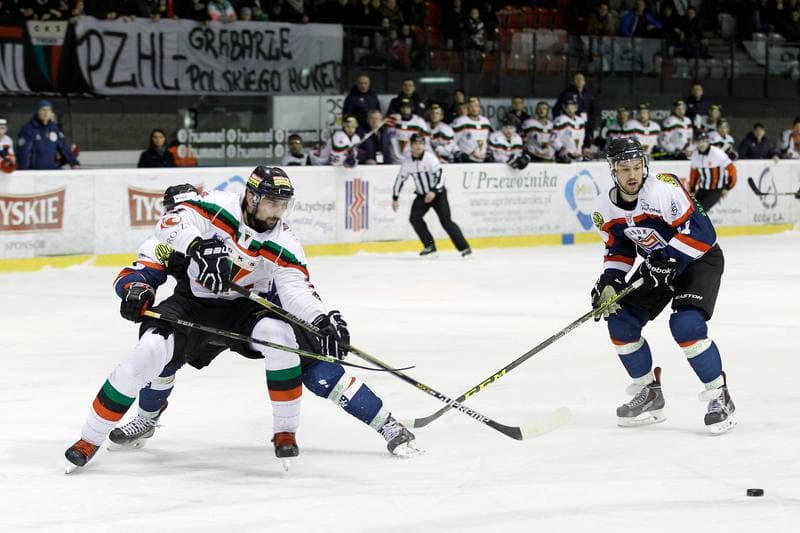 Ice Hockey. Polska Hokej Liga. GKS Tychy - Ciarko STS Sanok. 15.01.2016