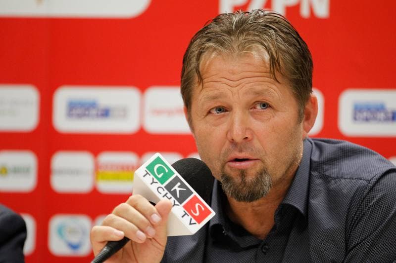 Football. GKS Tychy. Press Conference. 02.11.2016