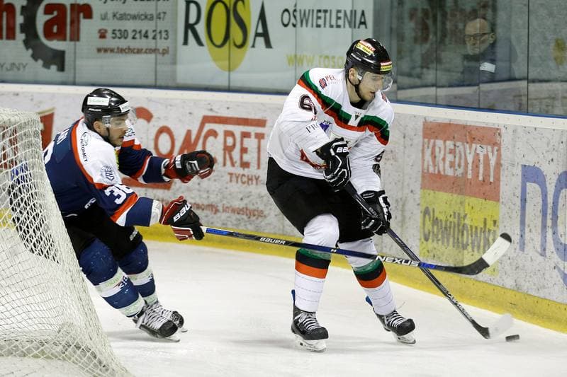 Ice Hockey. Polska Hokej Liga. GKS Tychy - Ciarko STS Sanok. 15.01.2016