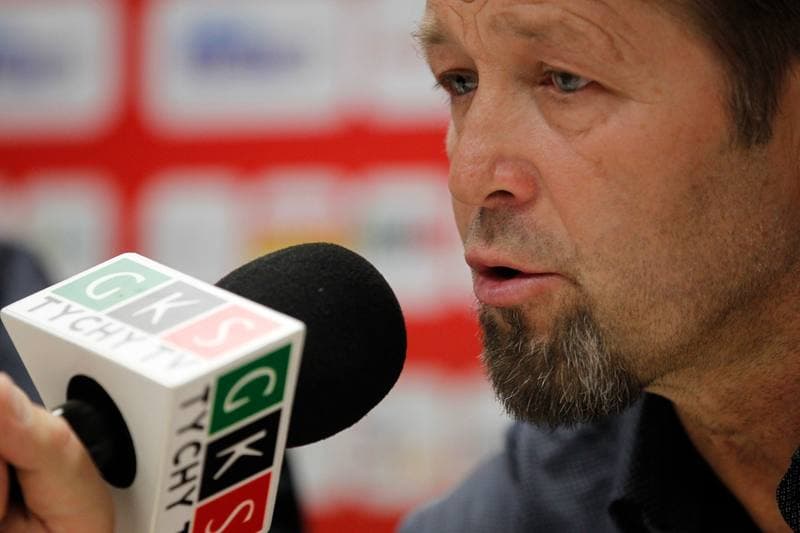 Football. GKS Tychy. Press Conference. 02.11.2016