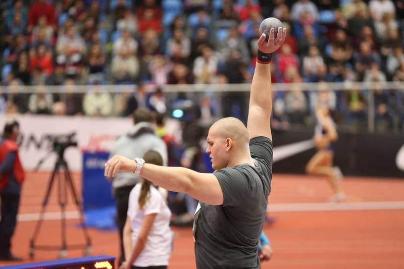 Athletics. Czech Indoor Gala 2017. Shot Put. 14.02.2017