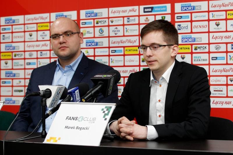 Football. GKS Katowice. Press Conference. 01.03.2017
