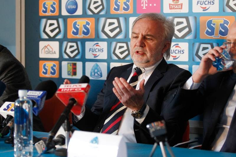Football. Ruch Chorzow. Press Conference. 02.03.2017