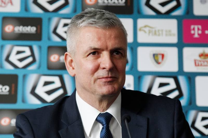 Football. Piast Gliwice. Press Conference. 02.03.2017