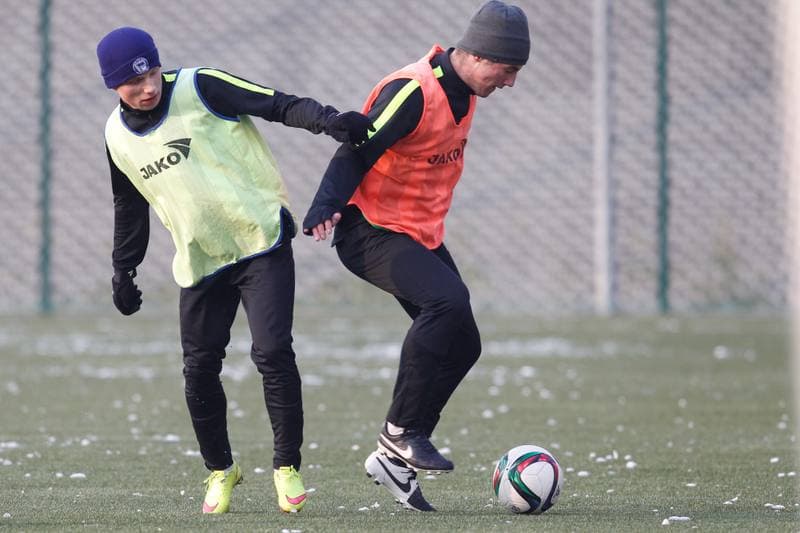 Football. Rozwoj Katowice. Training. 19.01.2016
