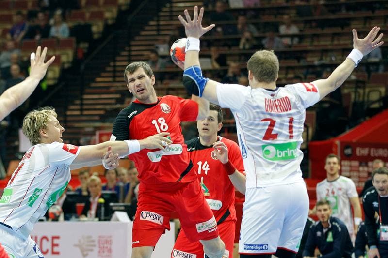 Handball. EHF Euro 2016. Belarus - Norway. 19.01.2016
