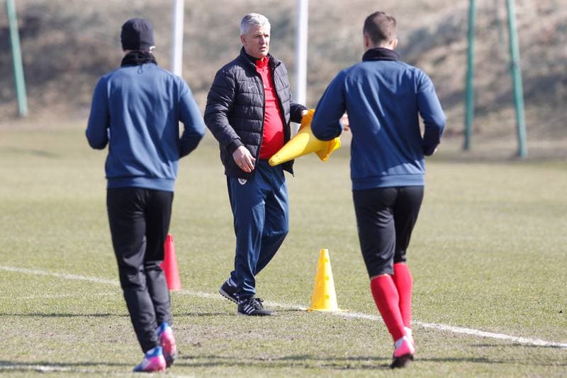 Football. Piast Gliwice. Training. 08.03.2017