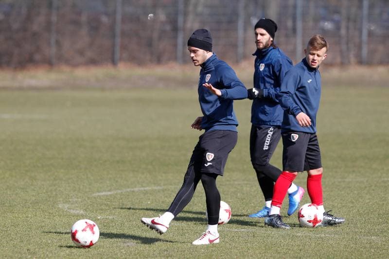 Football. Piast Gliwice. Training. 08.03.2017