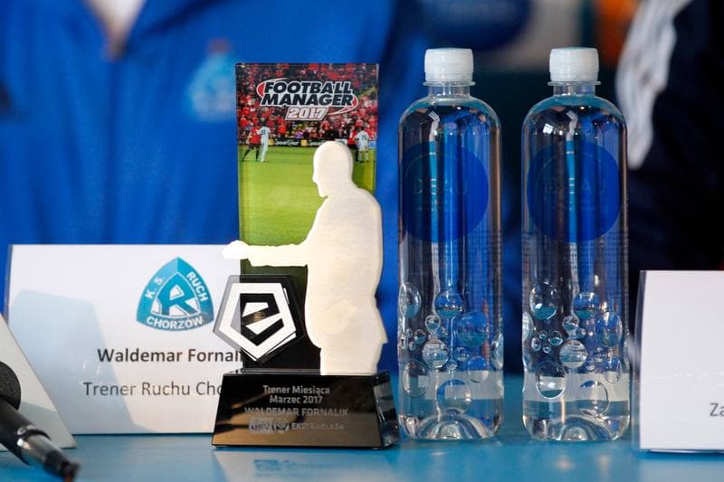 Football. Ruch Chorzow. Press Conference. 31.03.2017