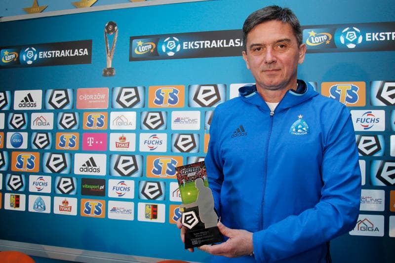 Football. Ruch Chorzow. Press Conference. 31.03.2017