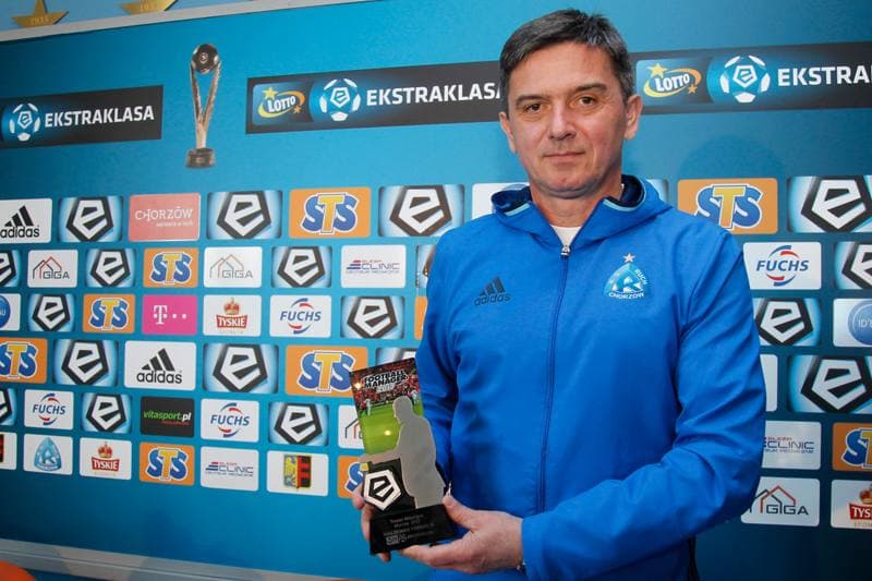 Football. Ruch Chorzow. Press Conference. 31.03.2017