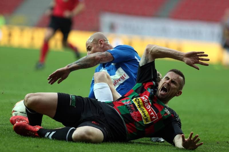 Football. Nice I Liga. GKS Tychy - Sandecja Nowy Sacz. 05.04.2017