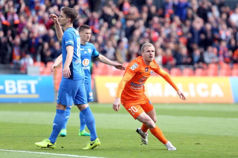 Football. Lotto Ekstraklasa. Bruk-Bet Termalica Nieciecza - Piast Gliwice. 17.04.2017