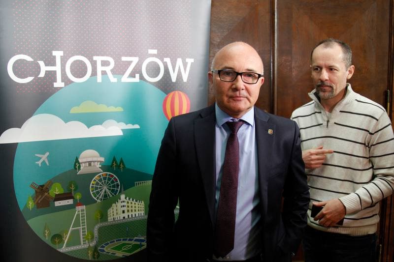 Football. Ruch Chorzow. Press Conference. 19.04.2017