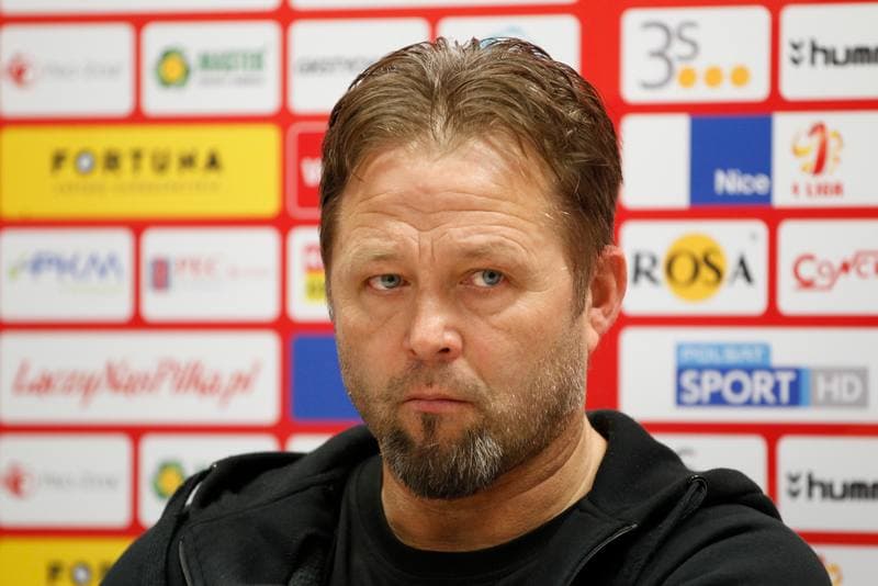 Football. GKS Tychy. Press Conference. 25.04.2017