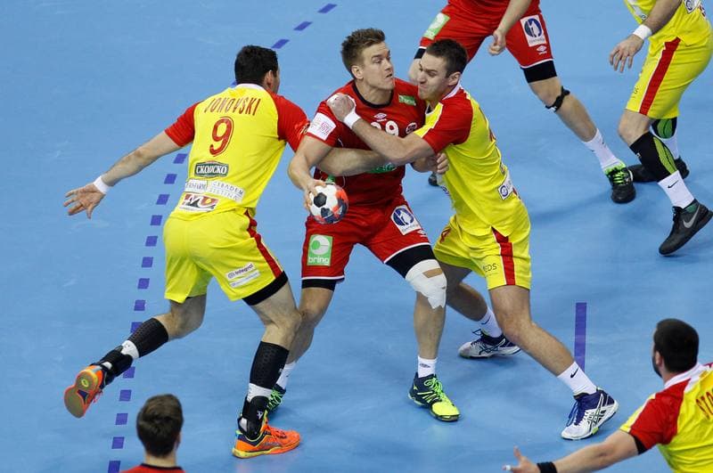 Handball. EHF Euro 2016. FYR Macedonia - Norway. 25.01.2016