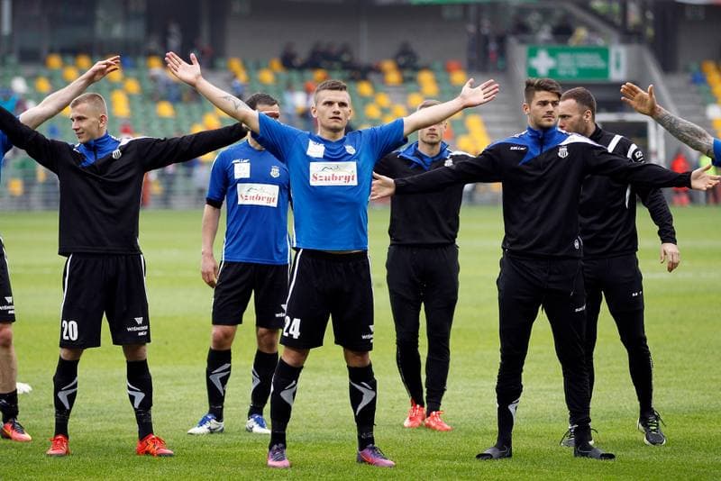 Football. Nice I Liga. Podbeskidzie Bielsko-Biala - Sandecja Nowy Sacz. 20.05.2017