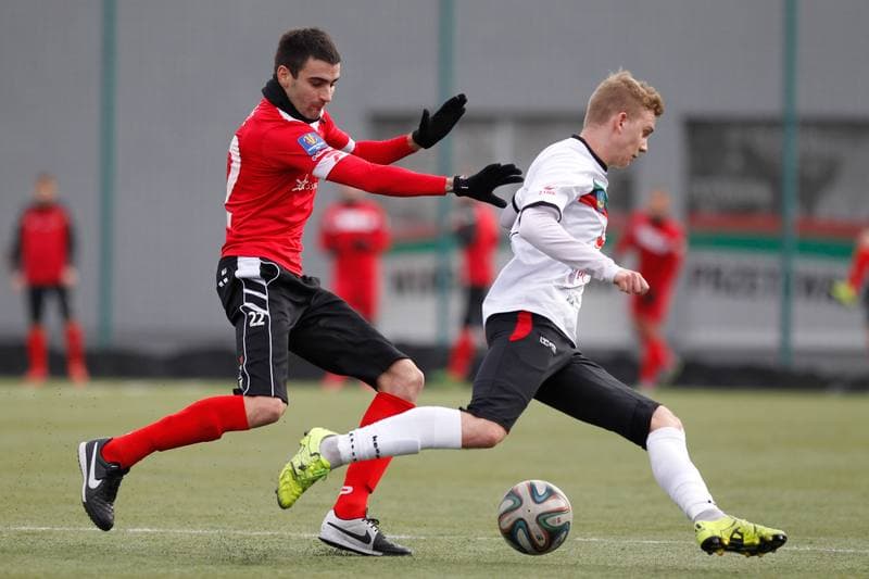 Football. Sparing. Zaglebie Sosnowiec - GKS Tychy. 27.01.2016
