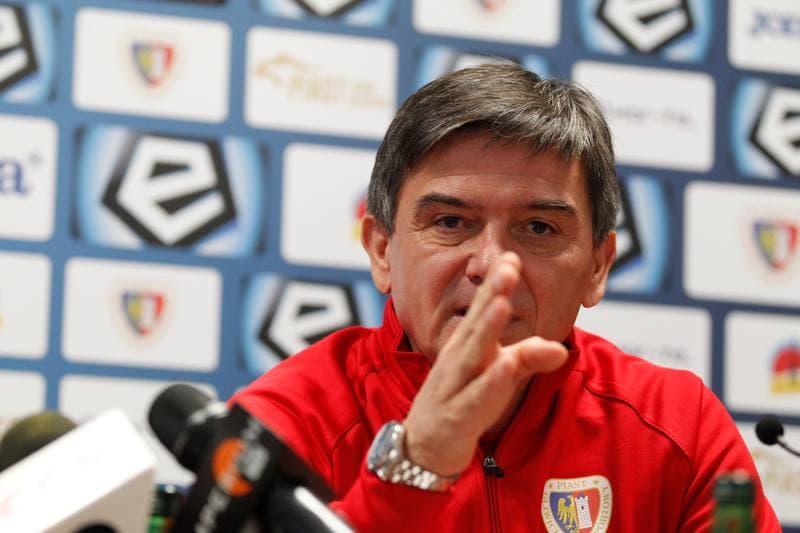 Football. Piast Gliwice. Press Conference. 20.09.2017