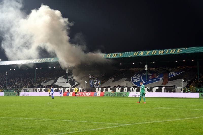 Football. Nice I Liga. GKS Katowice - Ruch Chorzow. 22.10.2017