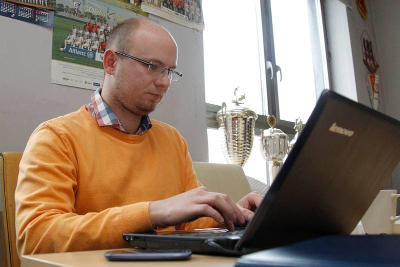 Football. Gornik Zabrze. Press Conference. 01.02.2016