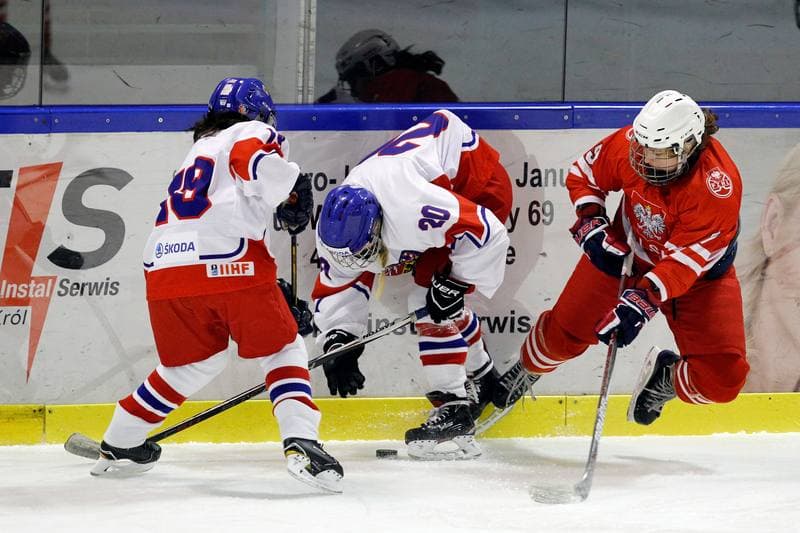 Ice Hockey. Women's U18 Olympic Hopes Tournament. Poland - Czech Republic. 15.12.2017