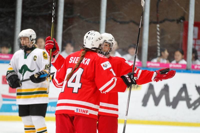 Ice Hockey. Women's U18 World Championship Division 1B. Poland - Australia. 07.01.2018