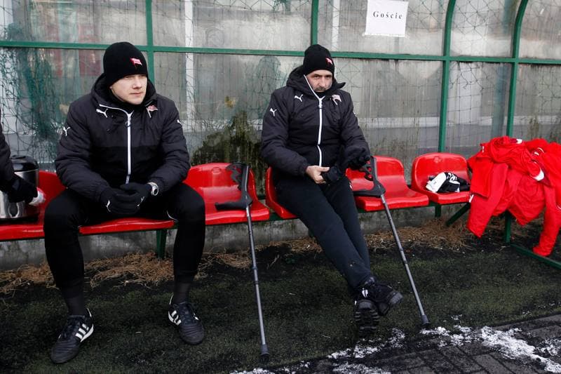 Football. Sparing. Zaglebie Sosnowiec - Cracovia Krakow. 17.01.2018