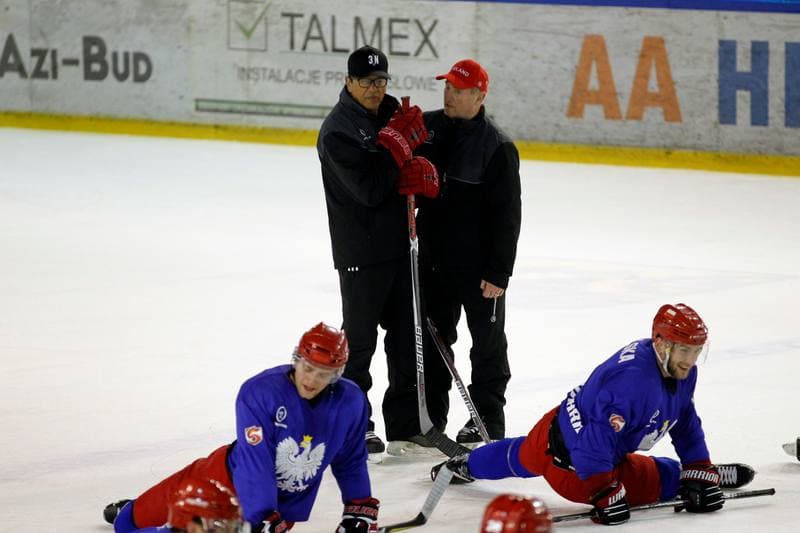 Ice Hockey. Poland national team. Training. 13.02.2018
