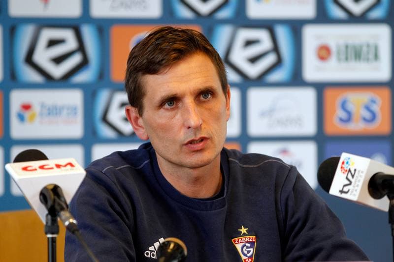 Football. Gornik Zabrze. Press Conference. 15.03.2018