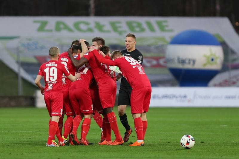 Football. Nice I Liga. Zaglebie Sosnowiec - Rakow Czestochowa. 11.04.2018