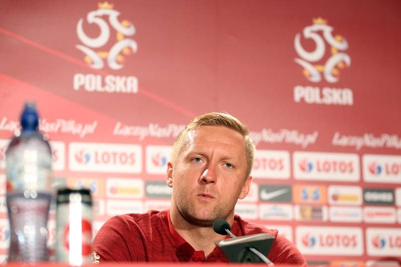 Football. Poland national team. Training. 09.10.2018