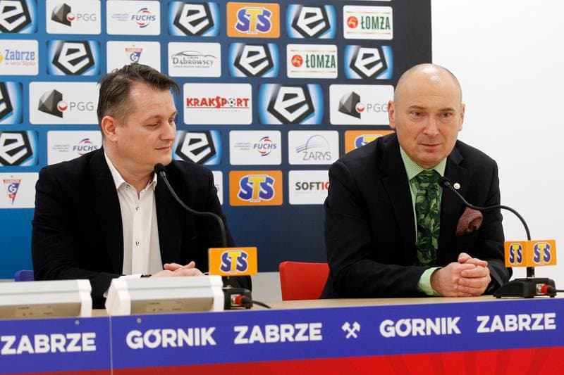Football. Gornik Zabrze. Press Conference. 13.12.2018