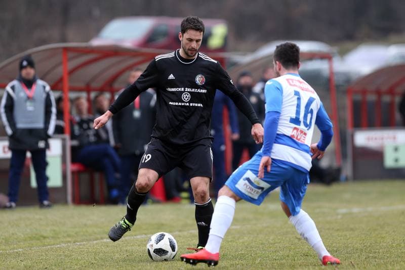 Football. Fortuna Narodni Liga. Fotbal Trinec - FK Usti nad Labem. 02.03.2019