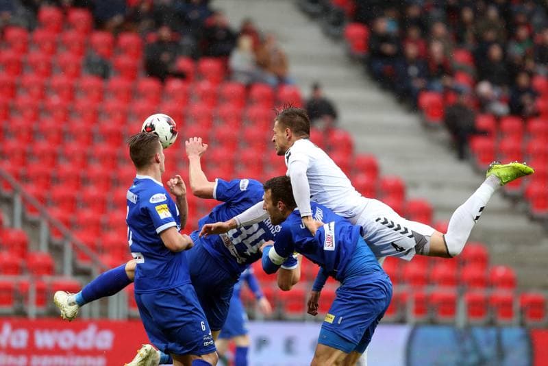 Football. Fortuna I Liga. GKS Tychy - Wigry Suwalki. 28.04.2019