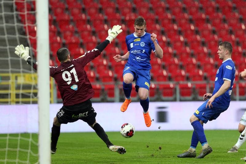 Football. Fortuna I Liga. GKS Tychy - Wigry Suwalki. 28.04.2019