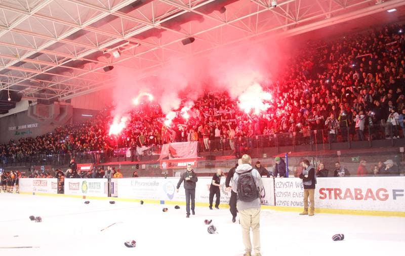 Ice Hockey. Polska Hokej Liga. GKS Tychy - JKH GKS Jastrzebie. 30.11.2014