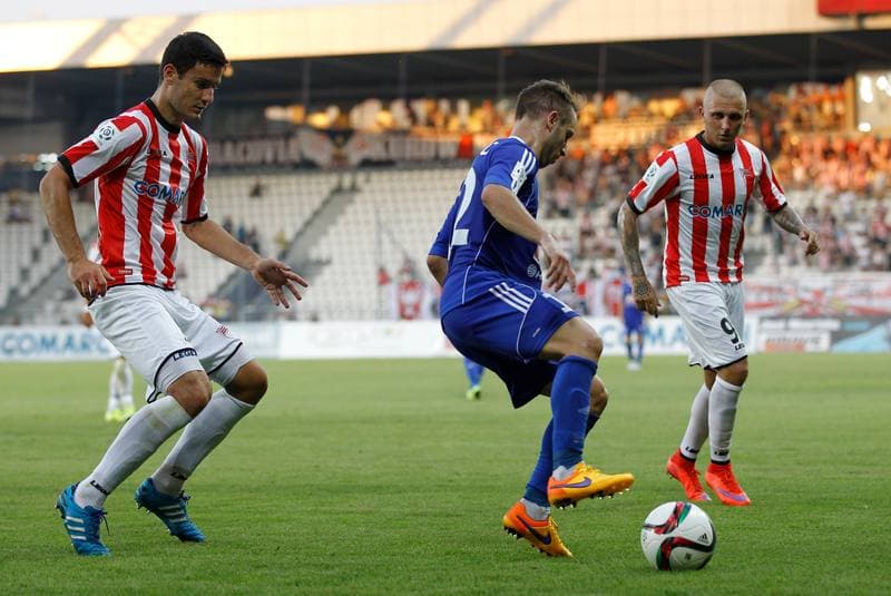 Football. T-Mobile Ekstraklasa. Cracovia Krakow - Piast Gliwice. 13.03.2015