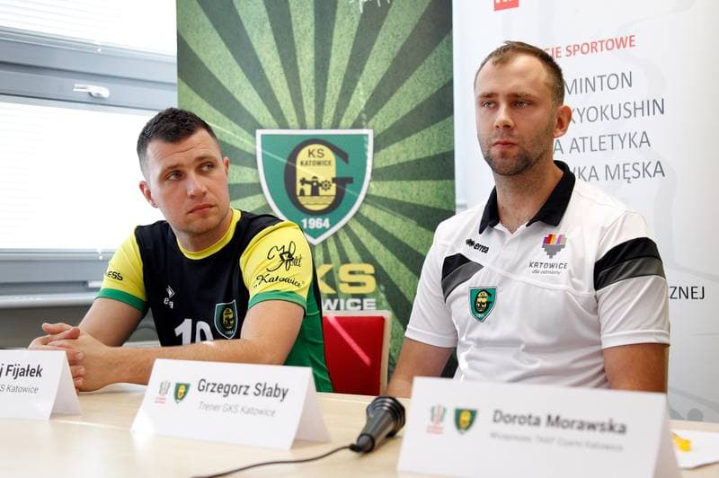 Football. GKS Katowice. Press Conference. 01.10.2015