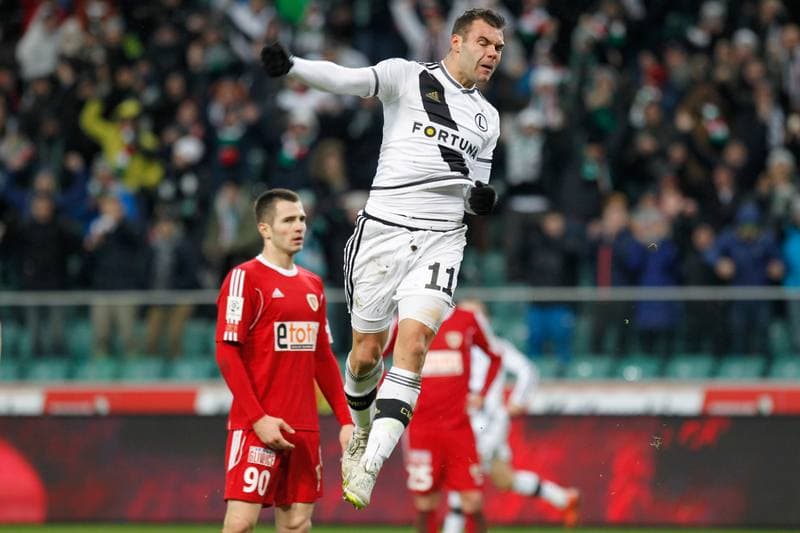 Football. PKO BP Ekstraklasa. Legia Warsaw - Piast Gliwice. 13.12.2015