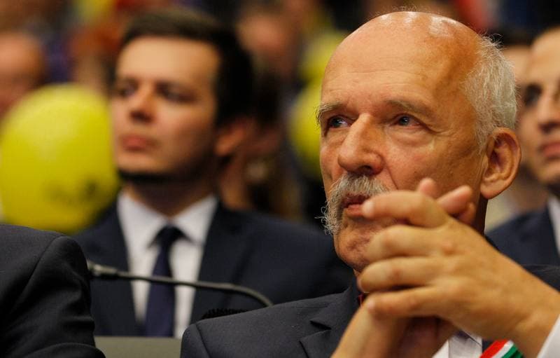 Janusz Korwin-Mikke. Partia Korwin. Press Conference. 26.09.2015