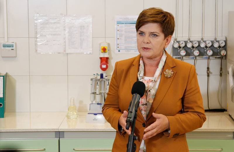 Beata Szydlo. Main Mining Institute. Press Conference. 05.10.2015