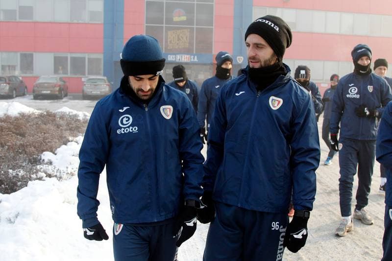 Football. Piast Gliwice. Training. 09.01.2017
