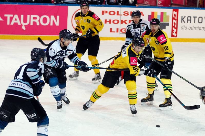 Ice Hockey. Tauron Hokej Liga. Tauron KH GKS Katowice - MH Automatyka Gdansk. 10.01.2017
